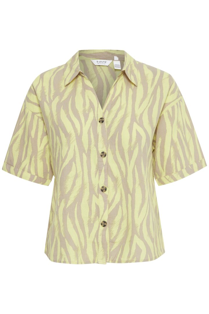 BYFALAKKA SHIRT SUNNY LIME ANIMAL PRINT