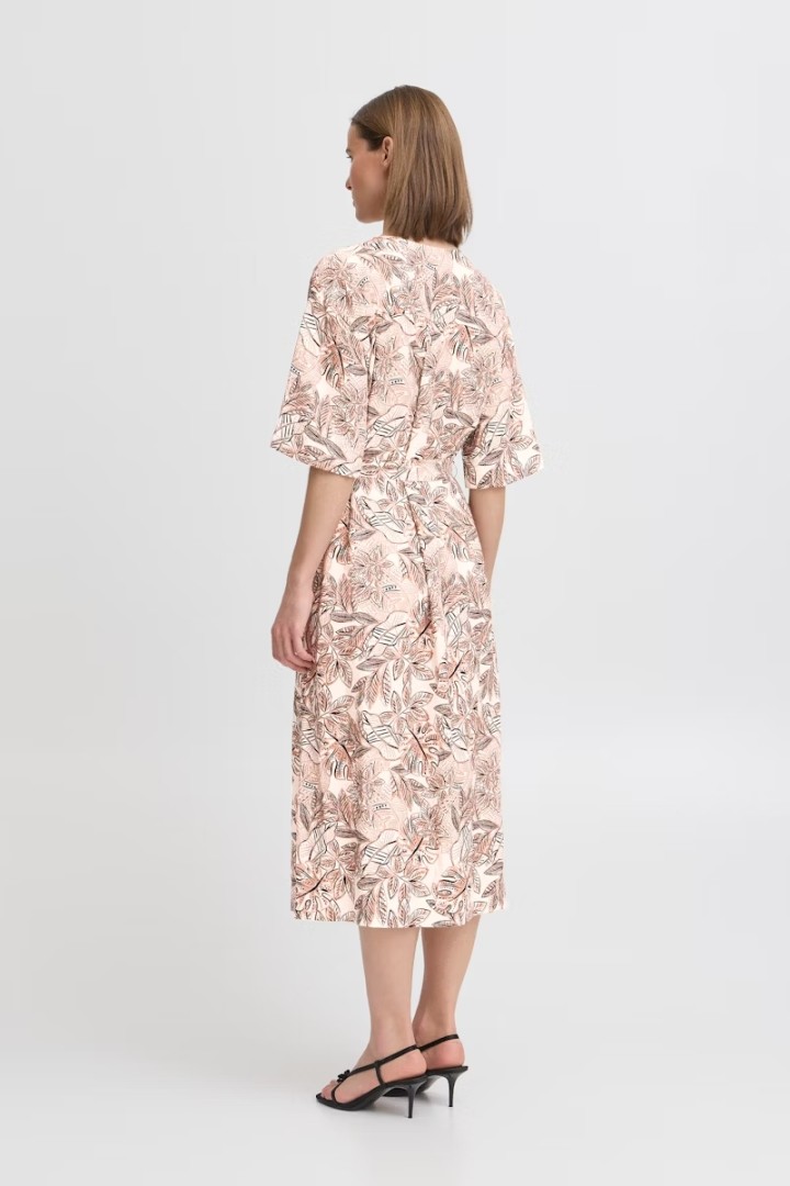BYIBANO Midi Dress  Birch Leaf Mix 