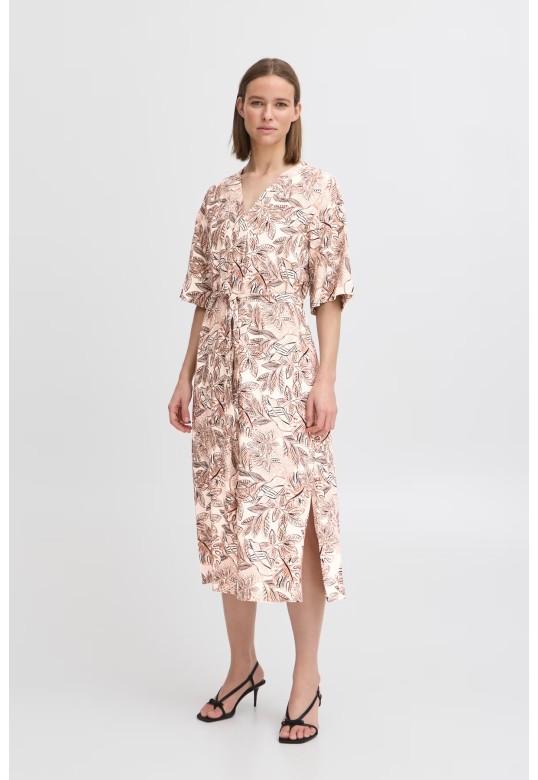 BYIBANO Midi Dress  Birch Leaf Mix 