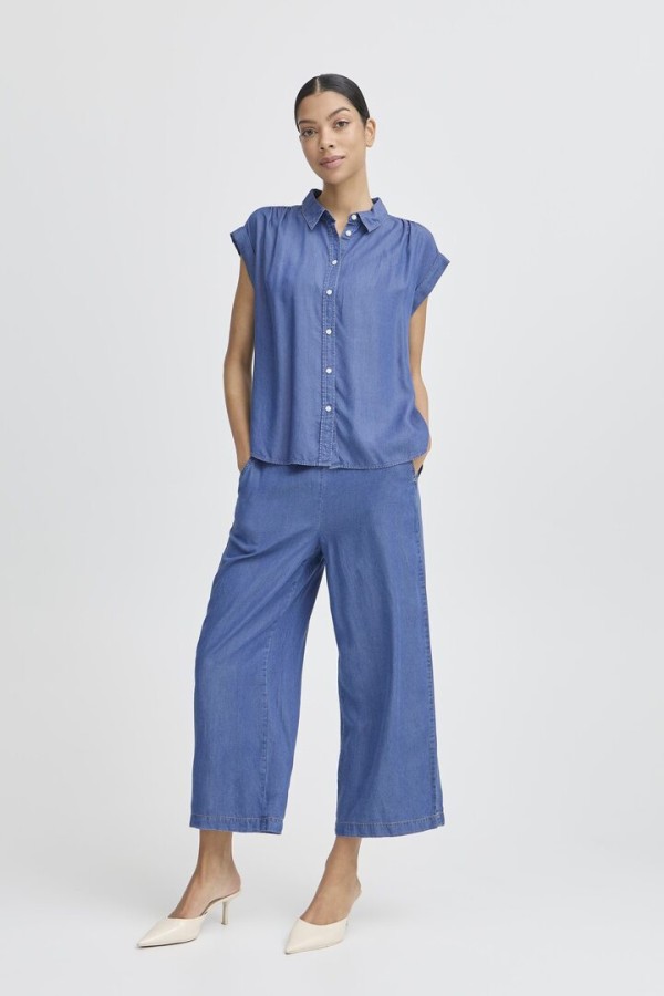 BYKOSMO Shirt Mid Blue Denim