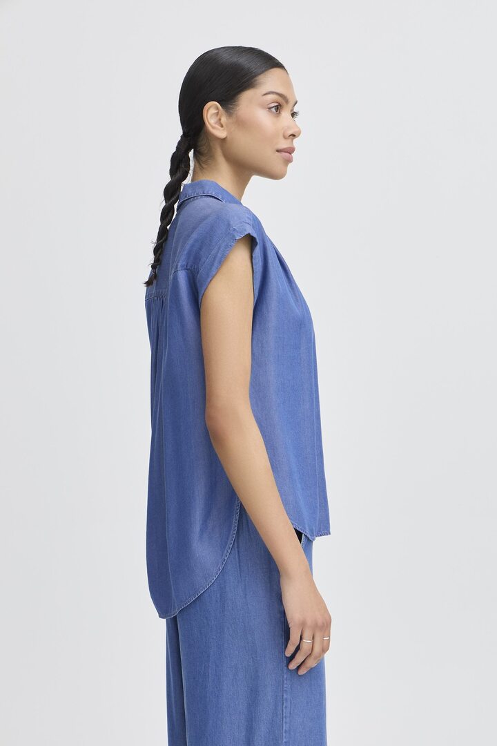 BYKOSMO Shirt Mid Blue Denim