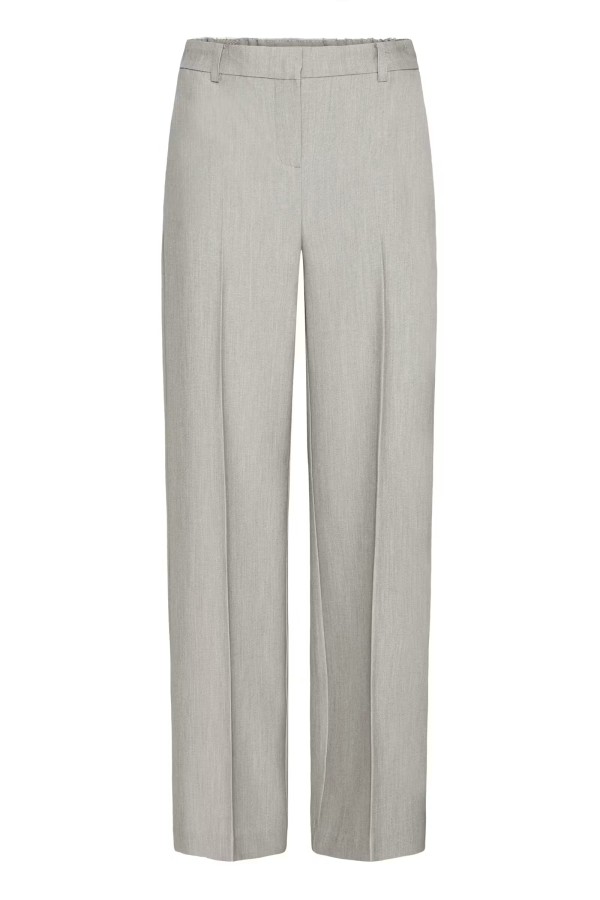 BYDANTA WIDE LEG PANTS Vetiver Melange