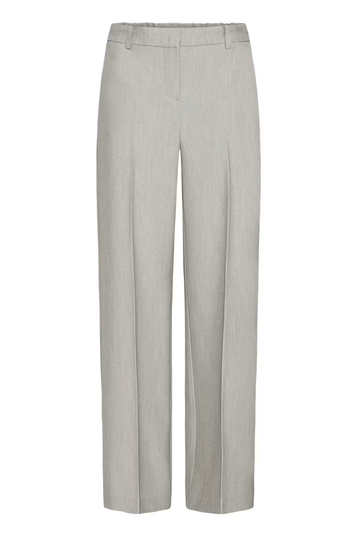 BYDANTA WIDE LEG PANTS Vetiver Melange