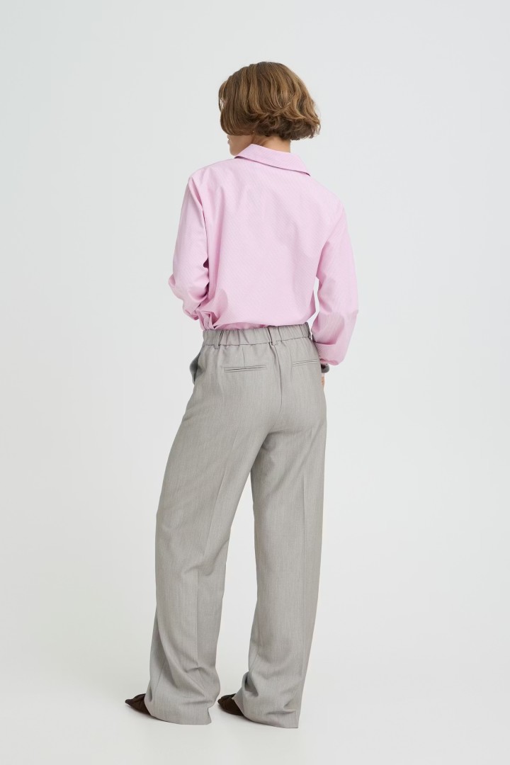 BYDANTA WIDE LEG PANTS Vetiver Melange