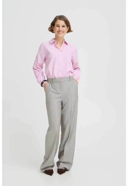 BYDANTA WIDE LEG PANTS Vetiver Melange