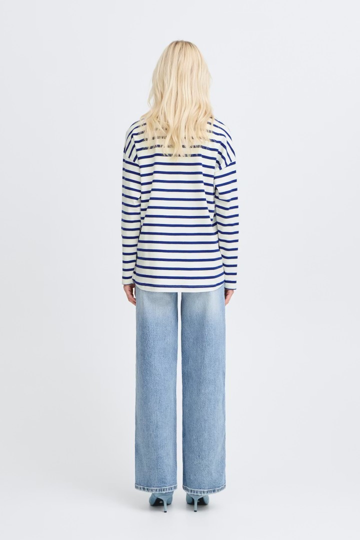 BYRAMSI Pullover MEDIEVAL BLUE STRIPE