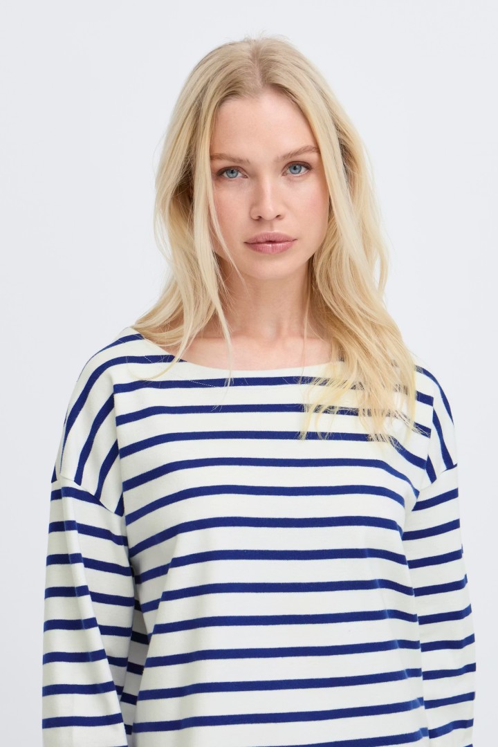 BYRAMSI Pullover MEDIEVAL BLUE STRIPE