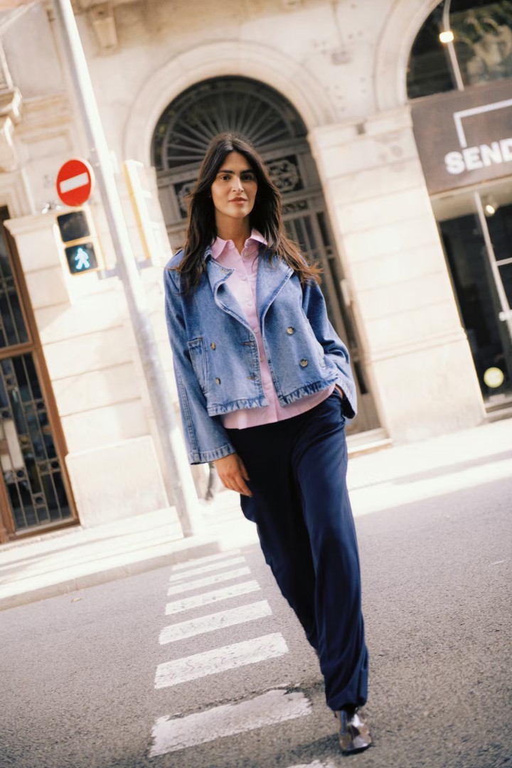 BYCITAN Casual jacket Mid Blue Denim