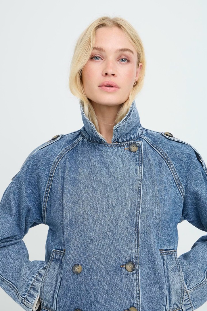 BYCITAN Casual jacket Mid Blue Denim