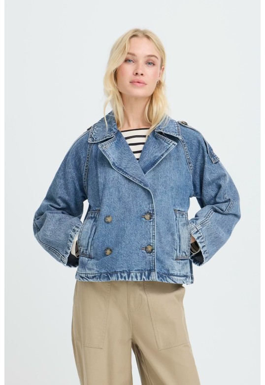 BYCITAN Casual jacket Mid Blue Denim