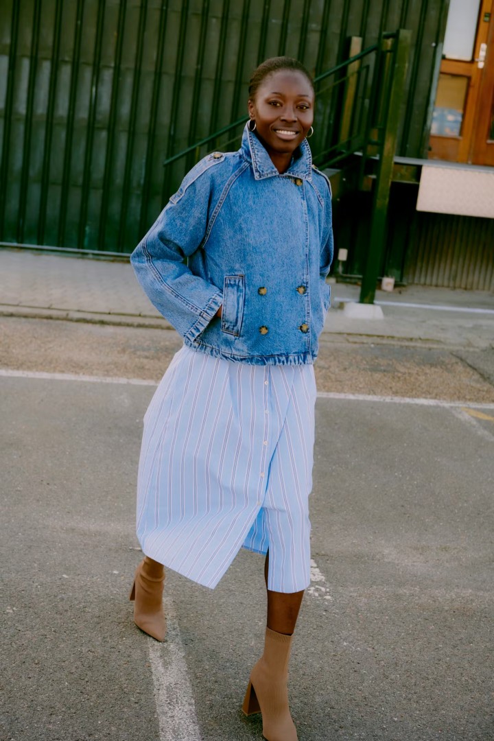 BYCITAN Casual jacket Mid Blue Denim