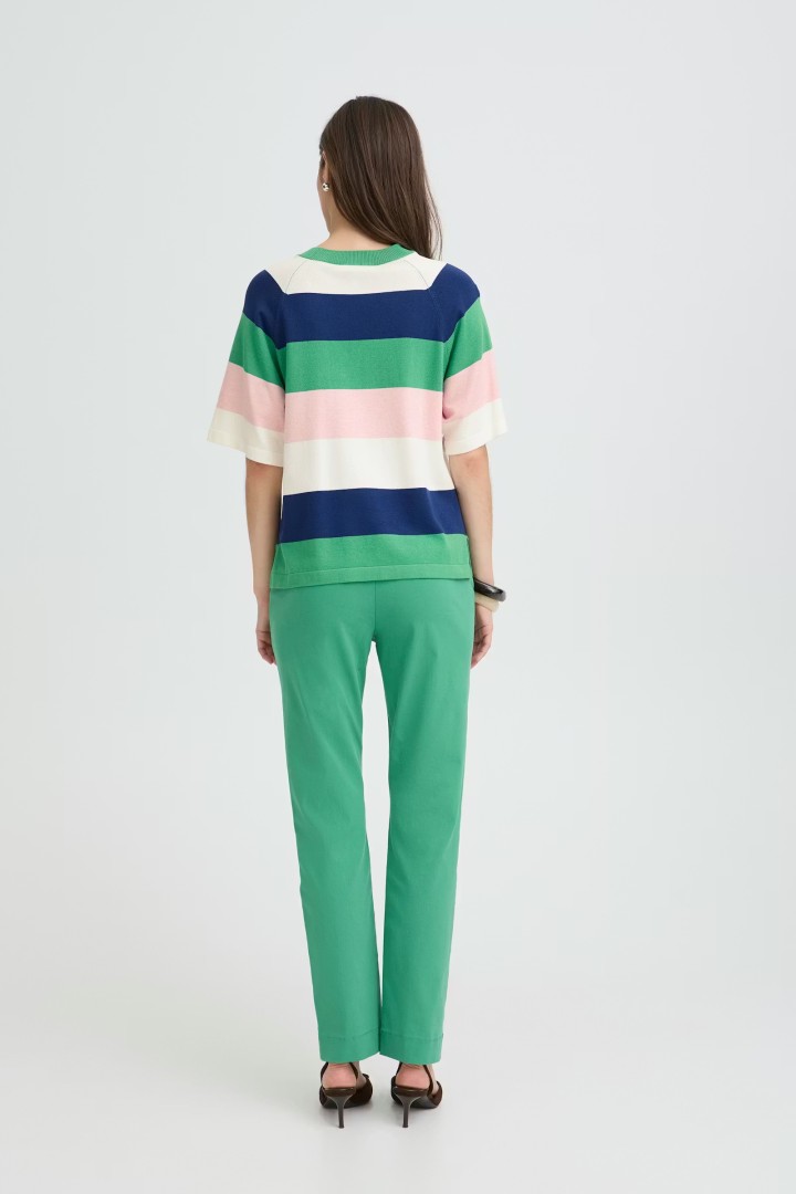 BYMMORLA Pullover PARFAIT PINK BLOCK STRIPE