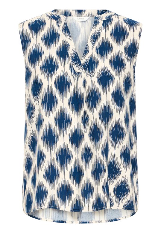 BYMMJOELLA Blouse Ogee Ikat With Blue