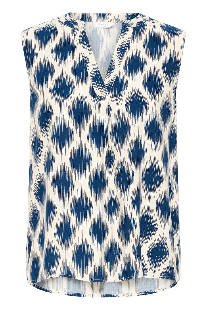 BYMMJOELLA Blouse Ogee Ikat With Blue