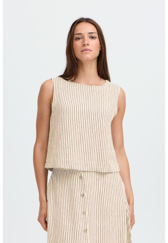 BYFALAKKA Blouse Rainy Day Stripe / Nature