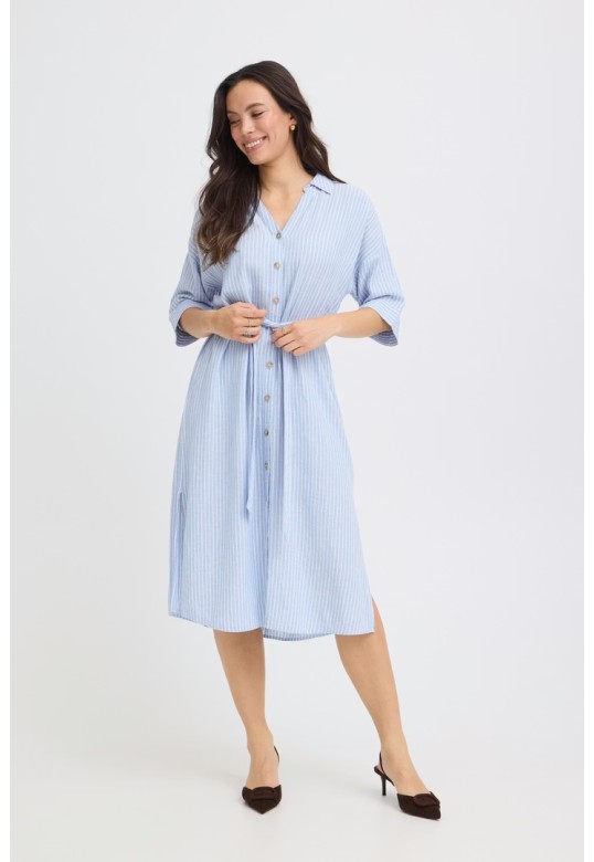 BYFALAKKA Dress Della Robbia Blue Stripe