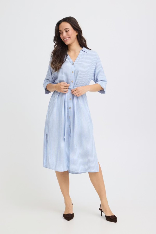 BYFALAKKA Dress Della Robbia Blue Stripe