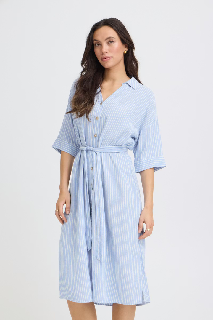 BYFALAKKA Dress Della Robbia Blue Stripe