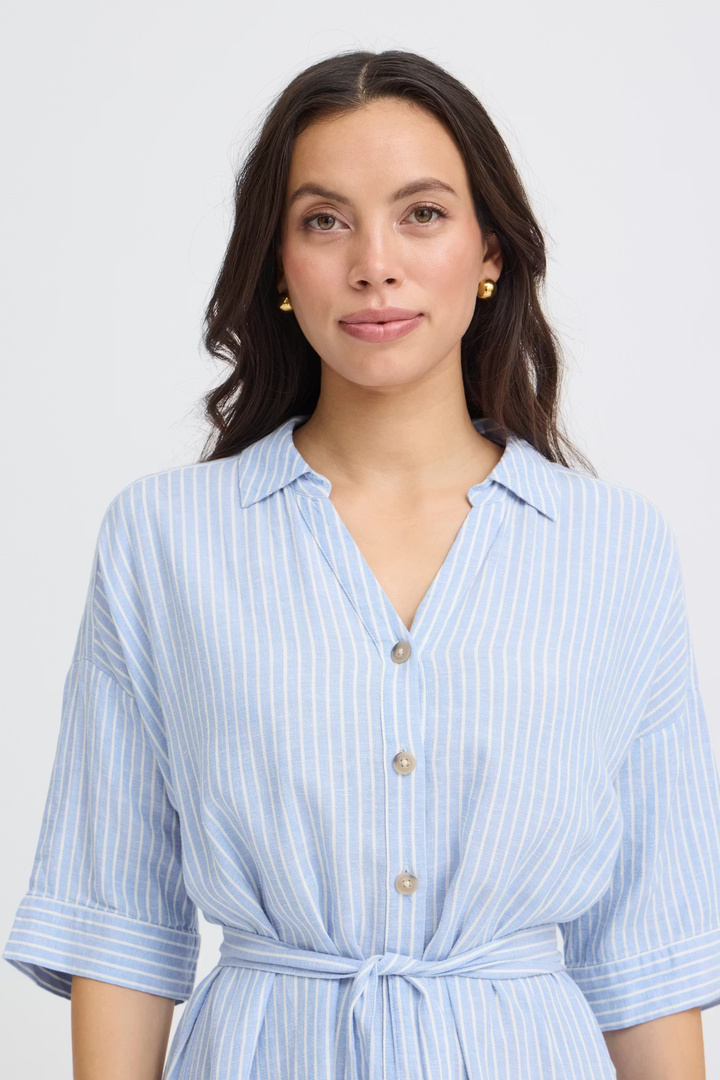 BYFALAKKA Dress Della Robbia Blue Stripe