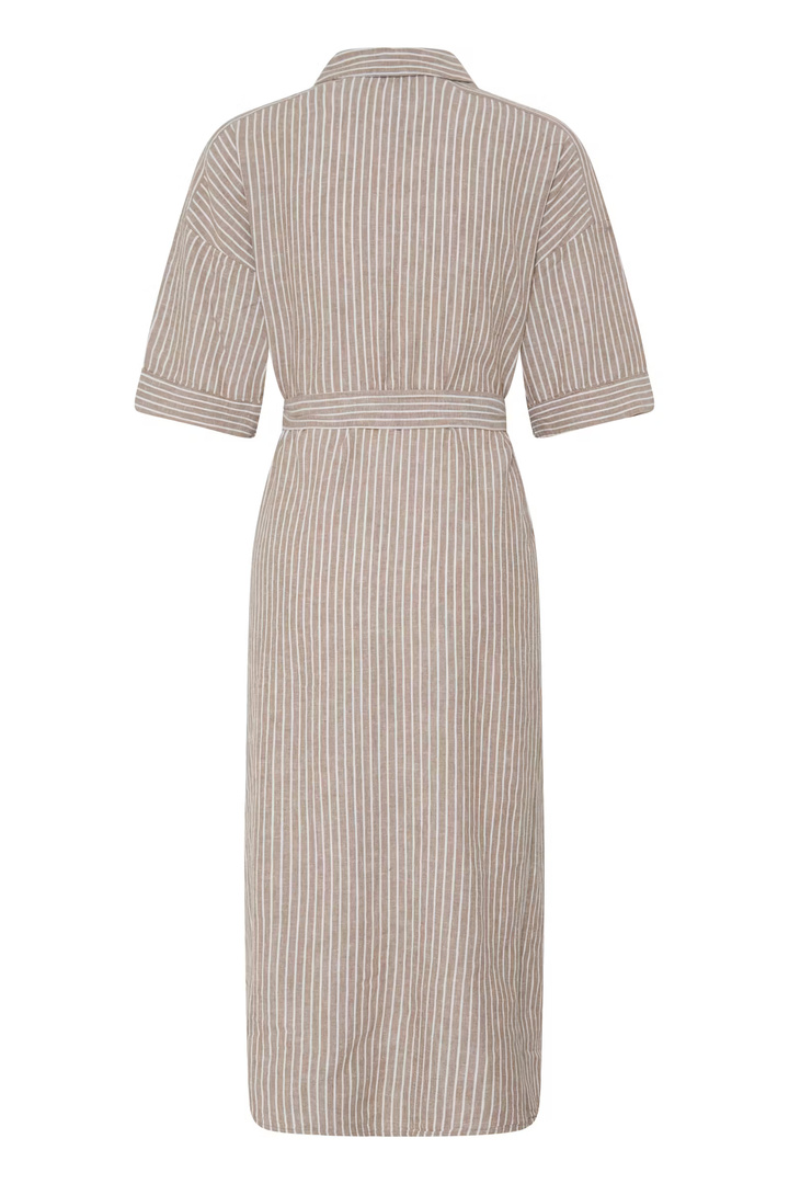 BYFALAKKA Dress Woodsmoke Stripe / Brown