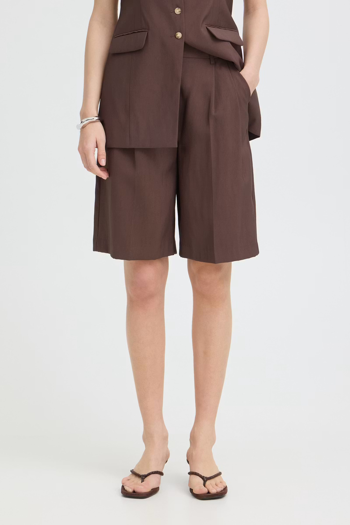 BYESSIE Bermuda shorts French Roast / Brown