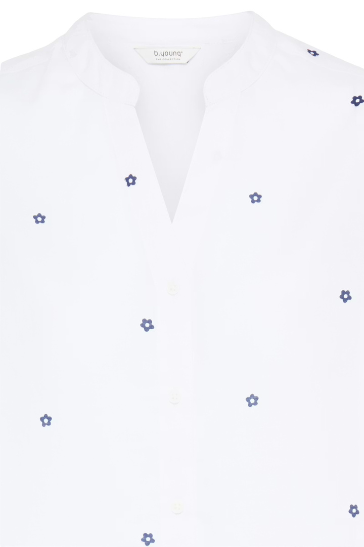 BYISILAS Shirt Medieval Blue Flower