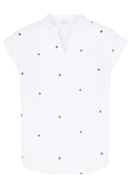 BYISILAS Shirt Medieval Blue Flower