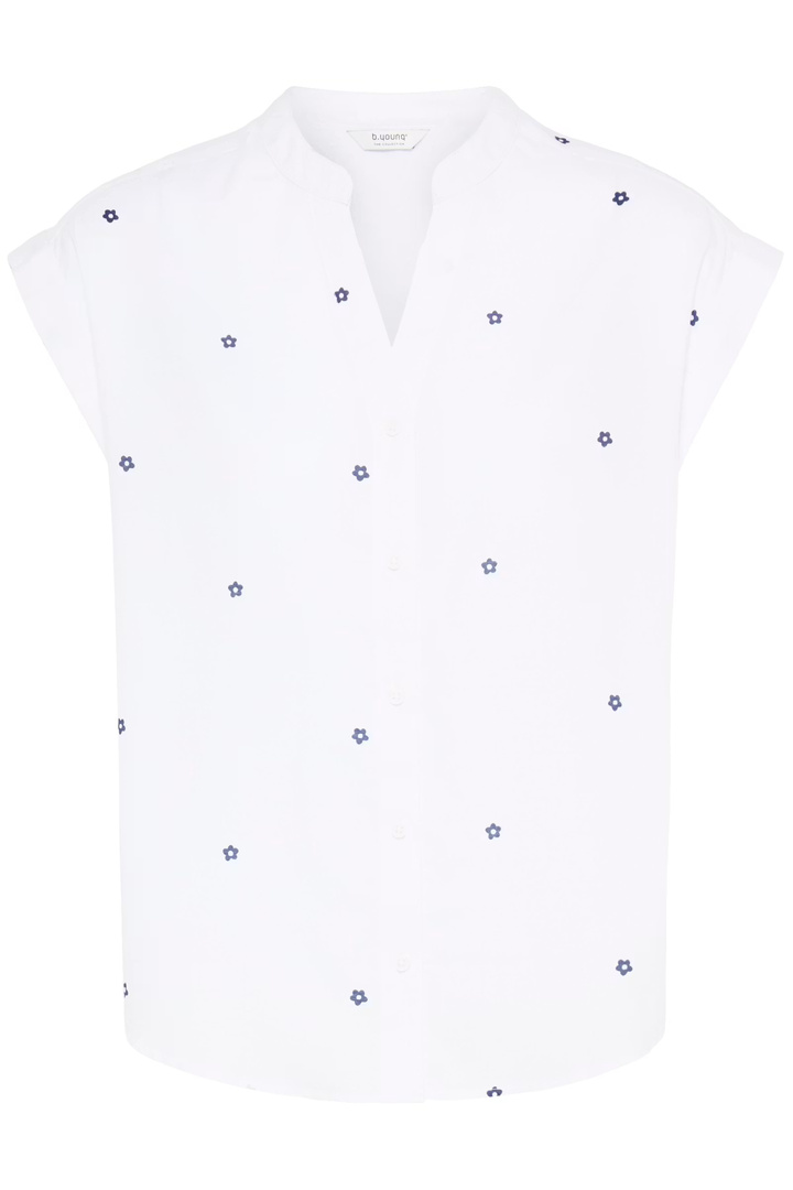 BYISILAS Shirt Medieval Blue Flower