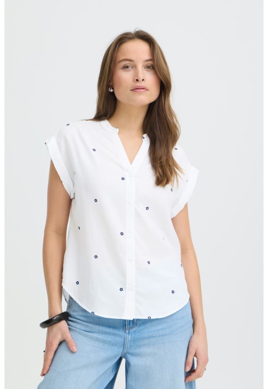 BYISILAS Shirt Medieval Blue Flower