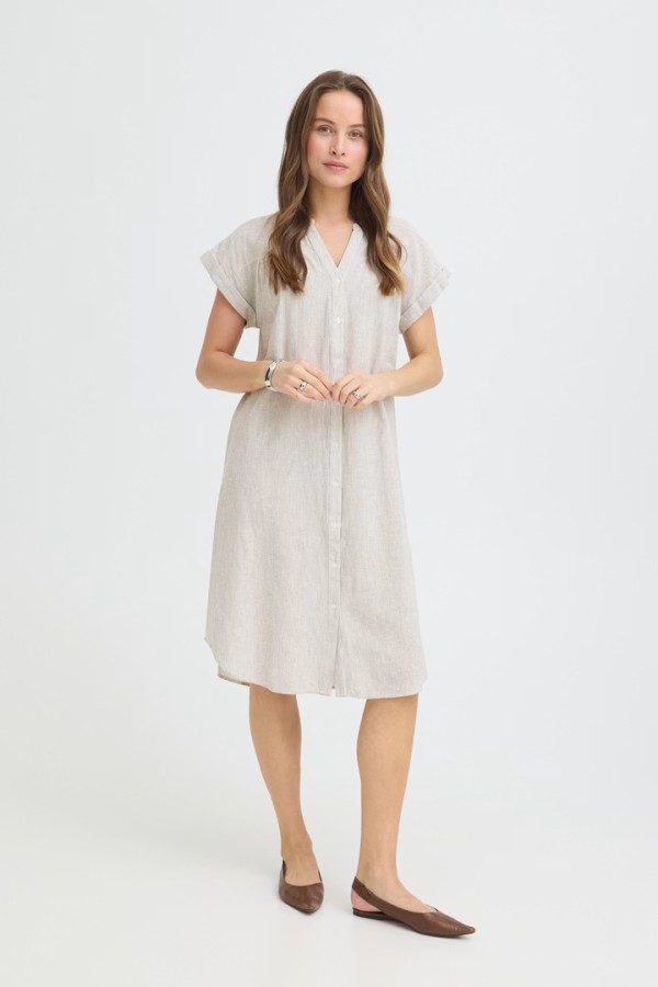 BYIZOLA Dress Vetiver Stripe / Green
