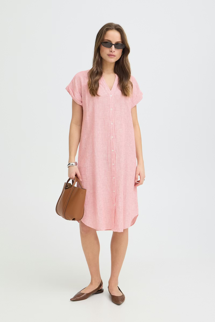 BYIZOLA Dress Molten Lava Stripe / Red