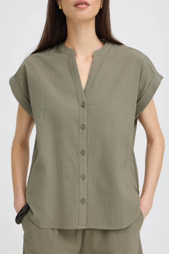 BYELLANA Shirt Vetiver / Green