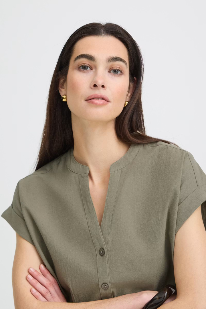 BYELLANA Shirt Vetiver / Green