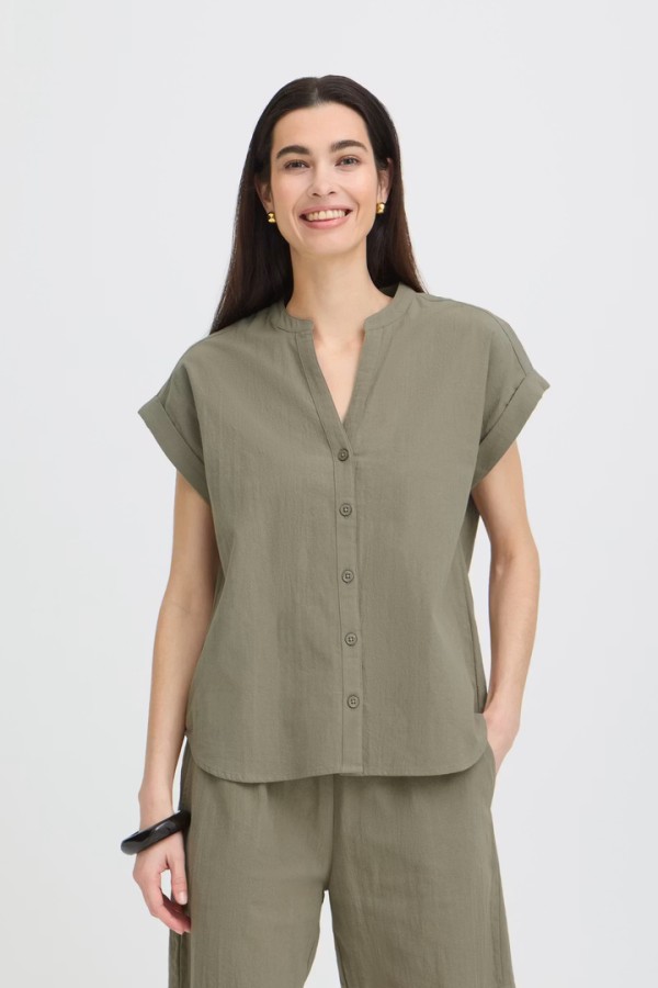 BYELLANA Shirt Vetiver / Green