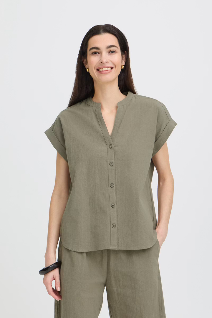BYELLANA Shirt Vetiver / Green