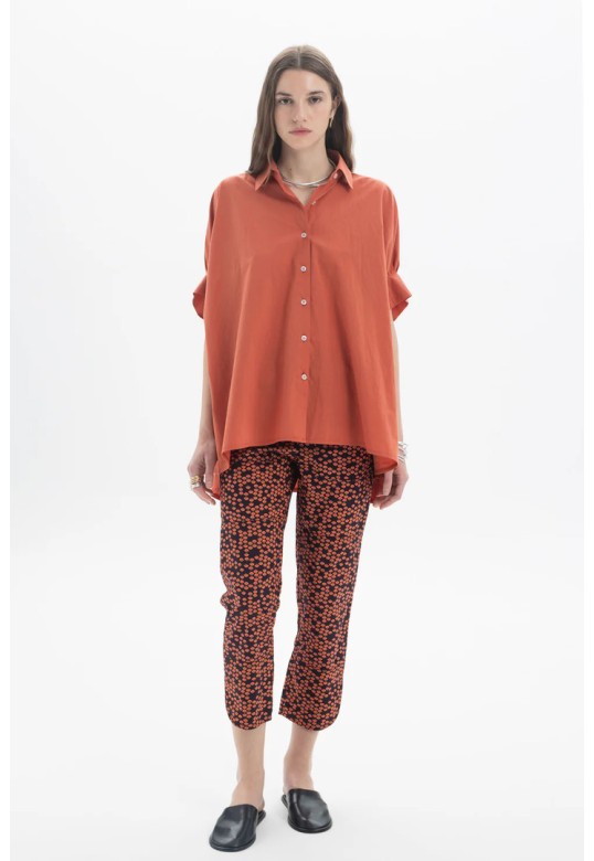 Cropped Printed Pants