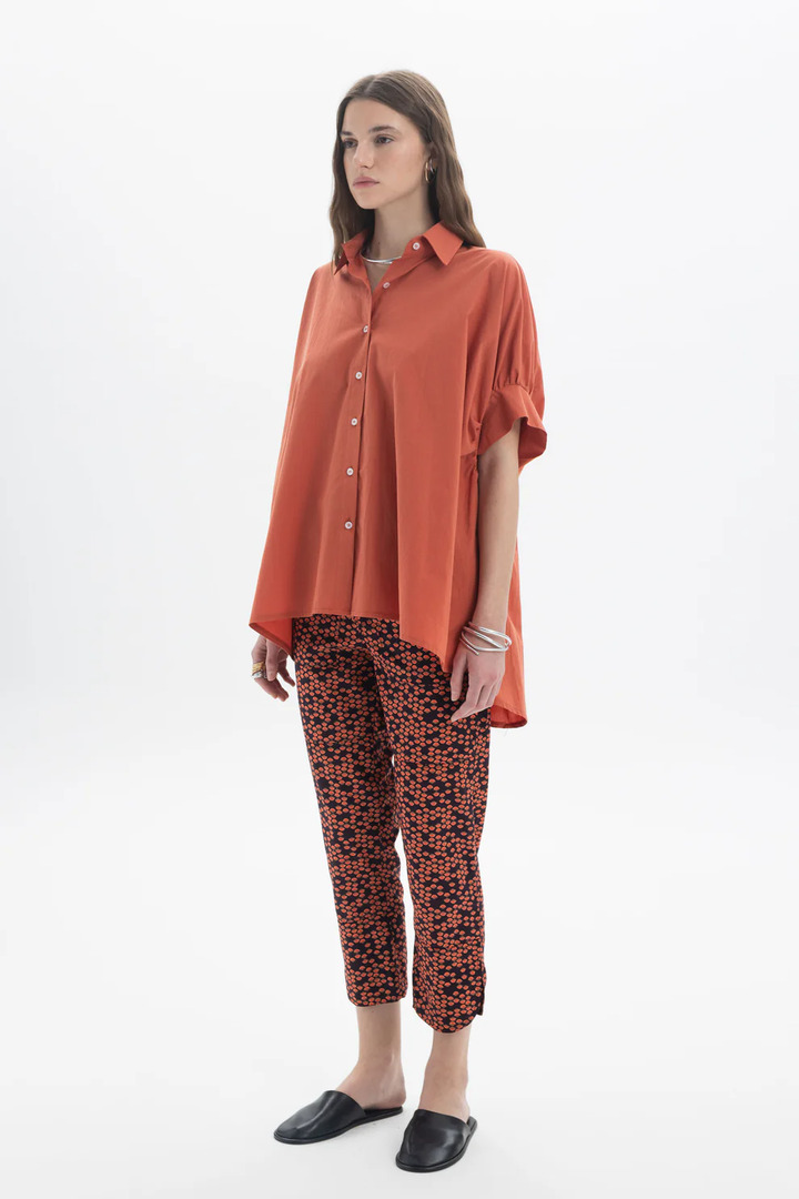 Cropped Printed Pants