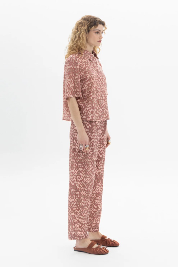 Straight Cotton Trousers