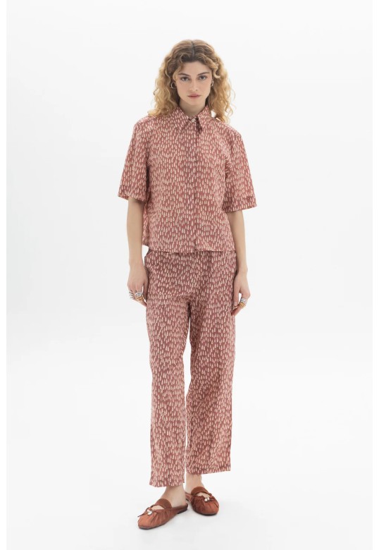 Straight Cotton Trousers