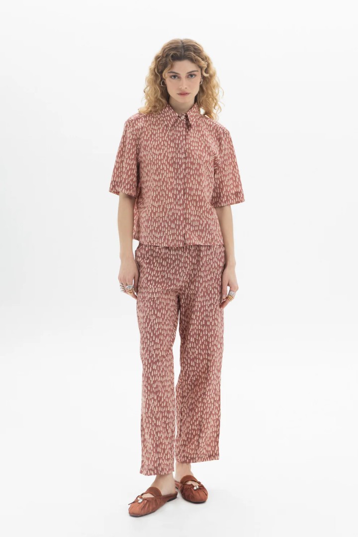 Straight Cotton Trousers