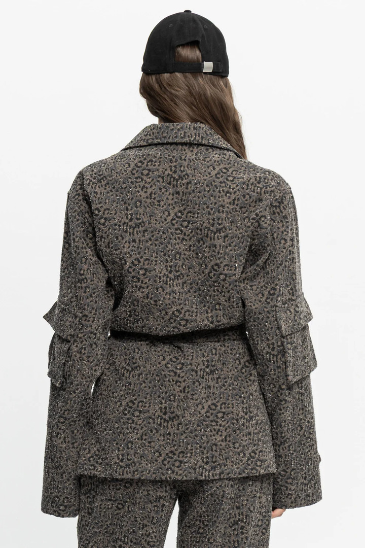 Animal Print Denim Jacket
