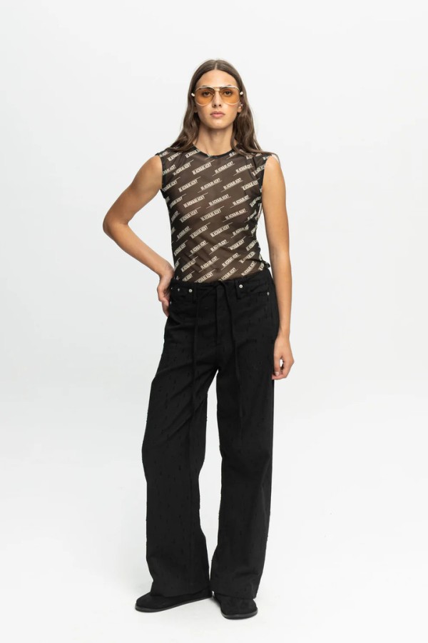 Black Denim Trousers