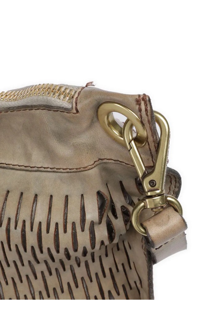 Hobo bag cow leather Ice Grey