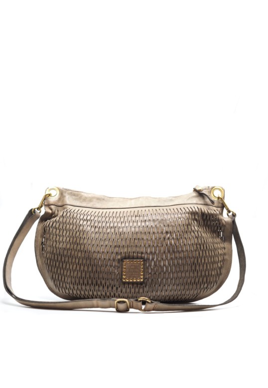 Hobo bag cow leather Ice Grey