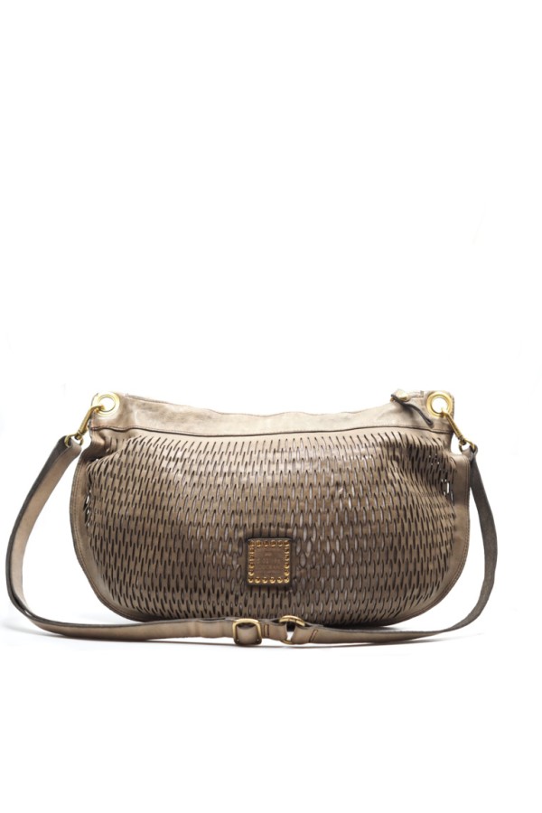Hobo bag cow leather Ice Grey