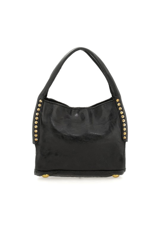 Kura Shopping Bag "Lara" in garment-dyed cowhide leather