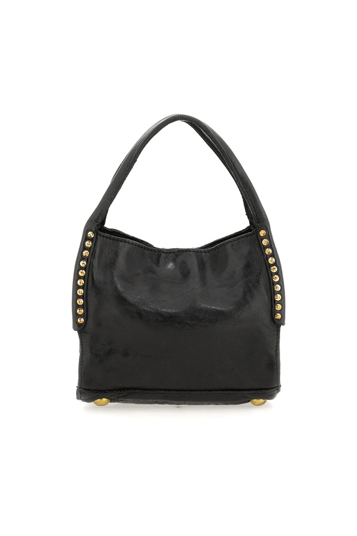 Kura Shopping Bag "Lara" in garment-dyed cowhide leather