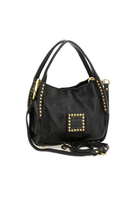 Kura Shopping Bag "Lara" in garment-dyed cowhide leather