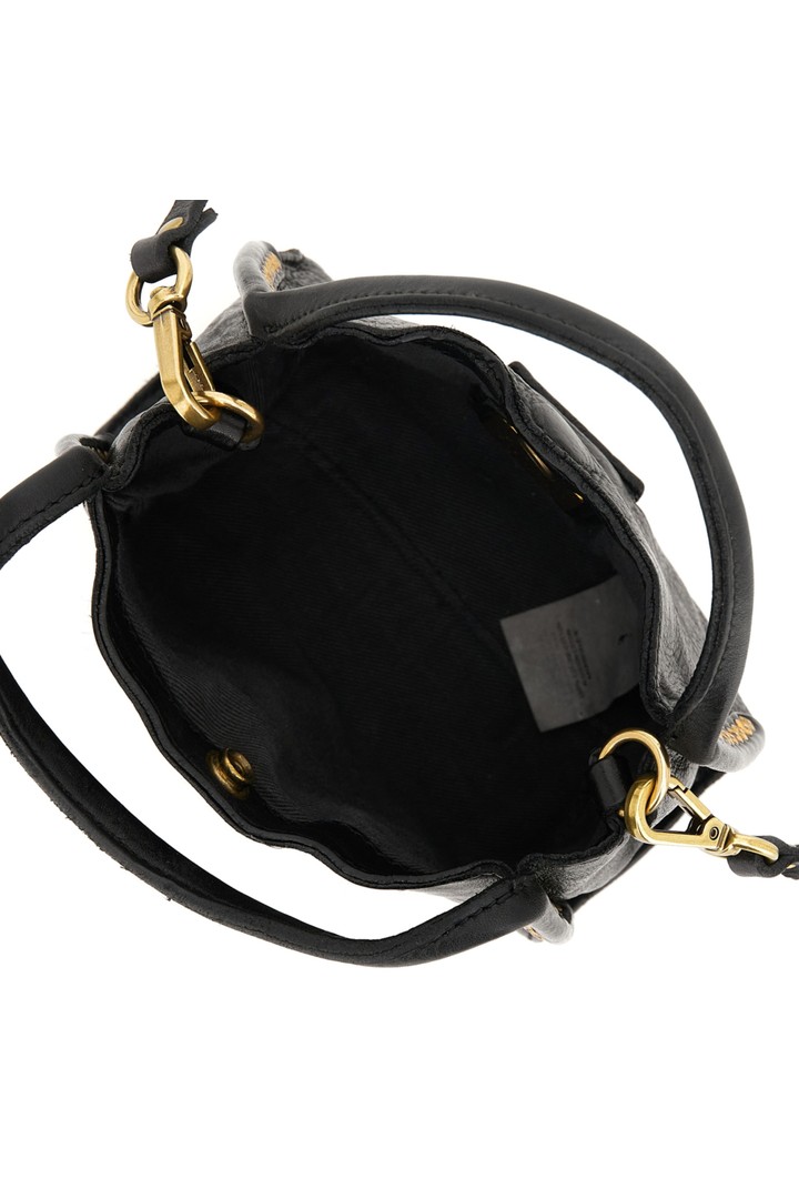 Kura Shopping Bag "Lara" in garment-dyed cowhide leather