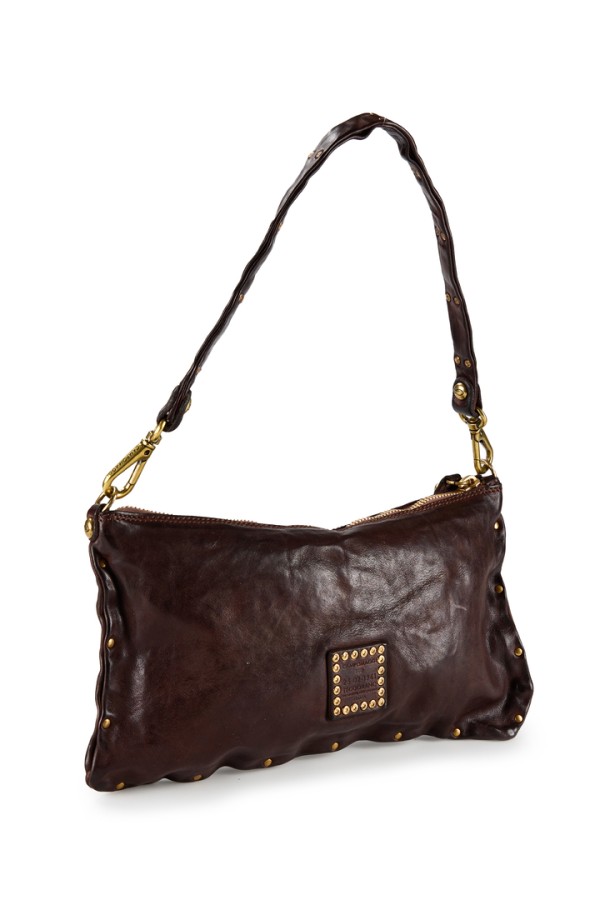 MARA shoulder or hand bag in cowhide leather,Brown